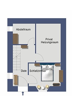 Ferienhaus - Grundriss Parterre